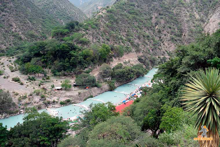 Panoramica del Río Grutas de Tolantongo Hidalgo De Mochilazo